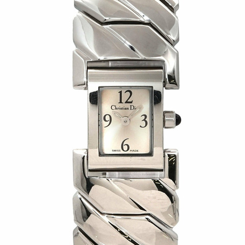 Christian Dior Art Deco D72 100 女士銀色石英腕錶