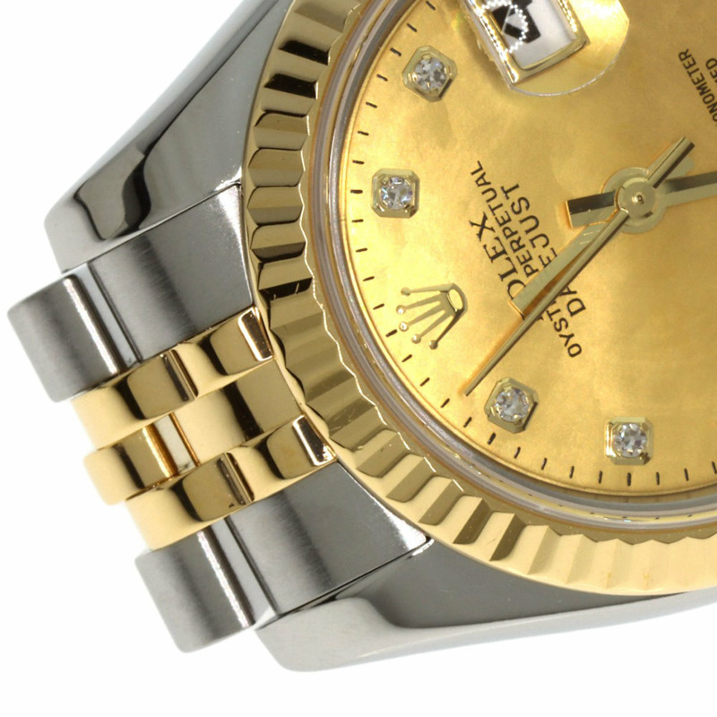 勞力士 179173NG Datejust 10P 鑲鑽腕錶 不鏽鋼 SSx18KYG 18KYG 女士腕錶-28