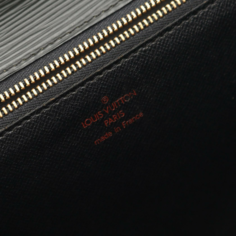 路易威登 Monceau 單肩手提包 M52122 Epi 皮革黑色 Noir 二手女士-3