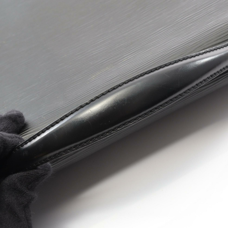 路易威登 Monceau 單肩手提包 M52122 Epi 皮革黑色 Noir 二手女士-9