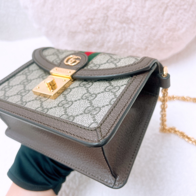 Gucci ophidia 迷你手柄斜挎包/郵差包-4