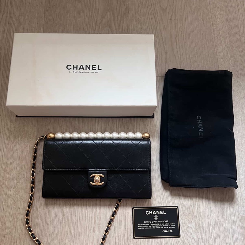 最美香奈兒珍珠斜背包 也給你們最甜的價格-0