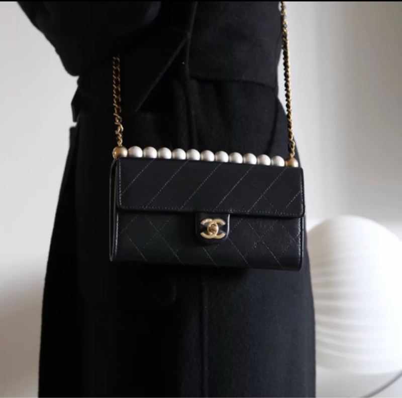 最美香奈兒珍珠斜背包 也給你們最甜的價格-2