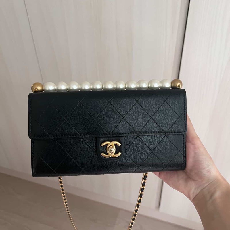 最美香奈兒珍珠斜背包 也給你們最甜的價格-4