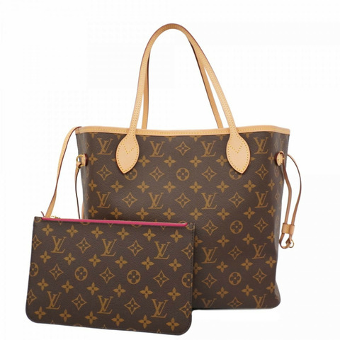 路易威登 Monogram Neverfull MM 手提包 M41178 棕色 Pivoine 女士
