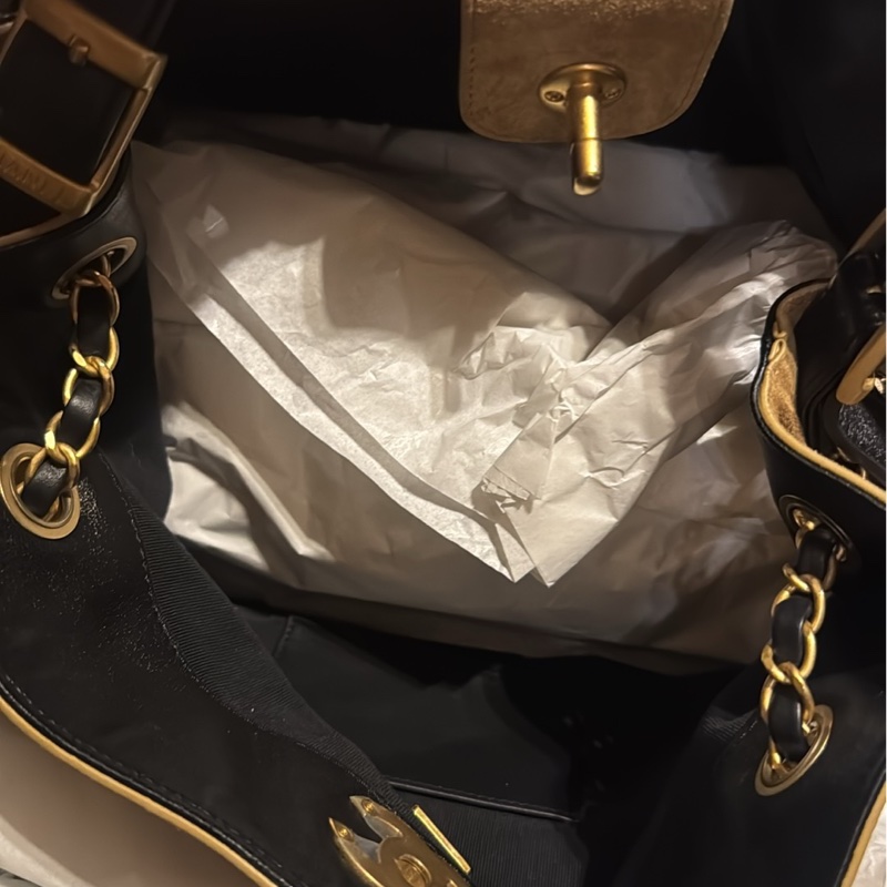 二手 Chanel 25A麂皮hobo小號-6