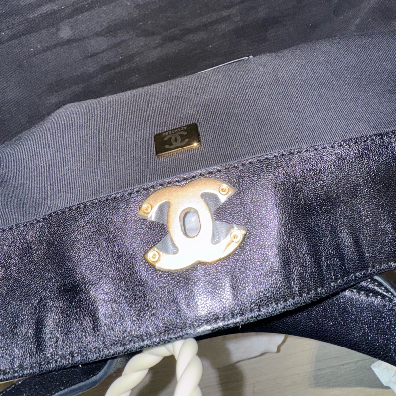 二手 Chanel 25A麂皮hobo小號-20