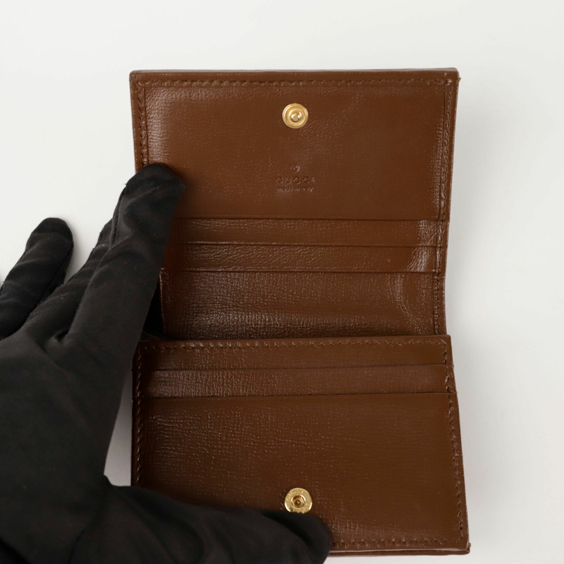 GUCCI 馬銜扣 1955 卡包皮夾 621887-5