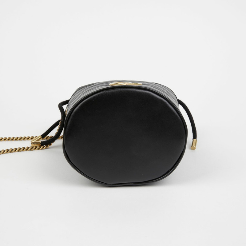 GUCCI GG Marmont迷你水桶肩斜背包 575163-6