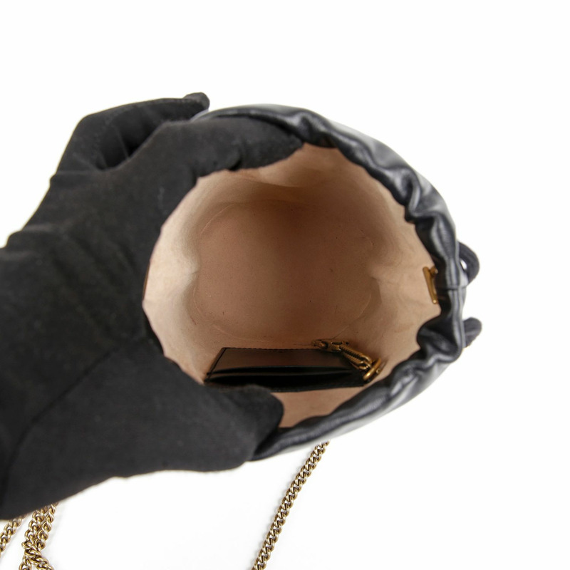 GUCCI GG Marmont迷你水桶肩斜背包 575163-9