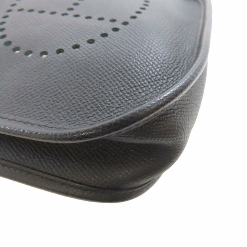 愛馬仕 Hermès Evelyn TPM 銀色五金單肩包 愛普生 女士-18