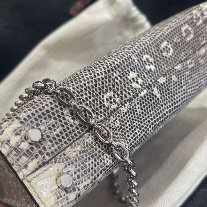 愛馬仕 Hermes mini Verrou 手槍包，D刻，部分膜在，長17cm-4