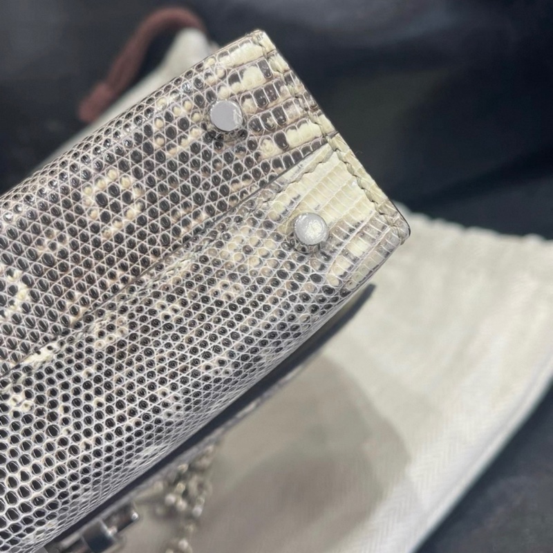 愛馬仕 Hermes mini Verrou 手槍包，D刻，部分膜在，長17cm-5