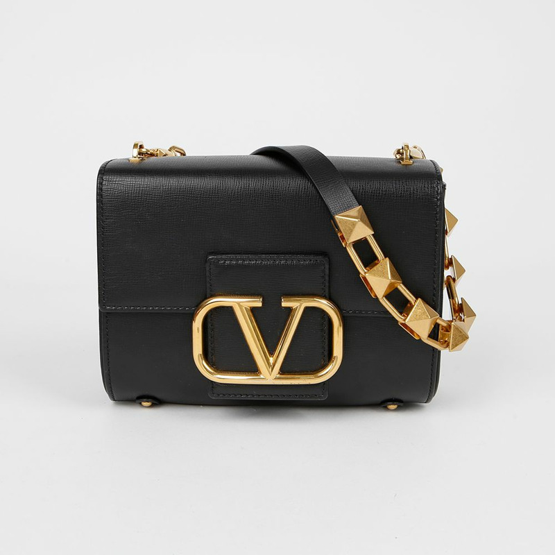 VALENTINO V 標誌鉚釘肩背包 0B0J96-1