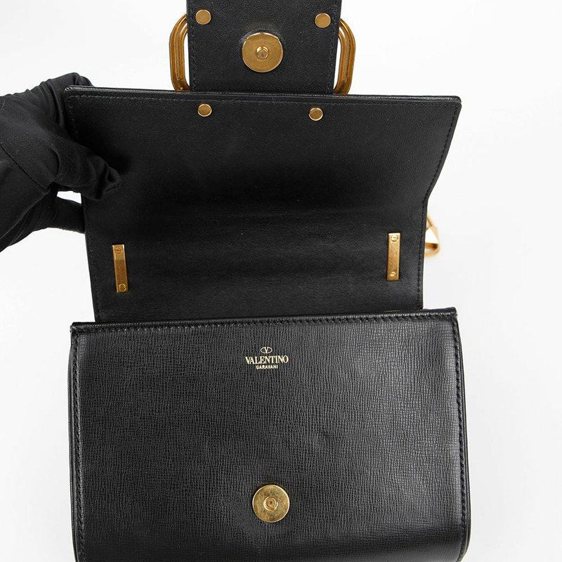 VALENTINO V 標誌鉚釘肩背包 0B0J96-9
