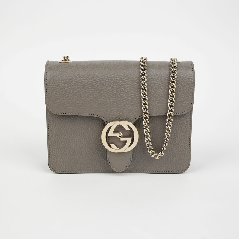 GUCCI 互扣鏈條單肩斜背包 510304-1