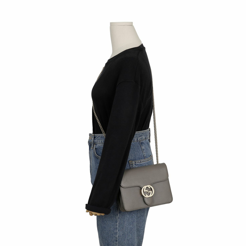 GUCCI 互扣鏈條單肩斜背包 510304-14