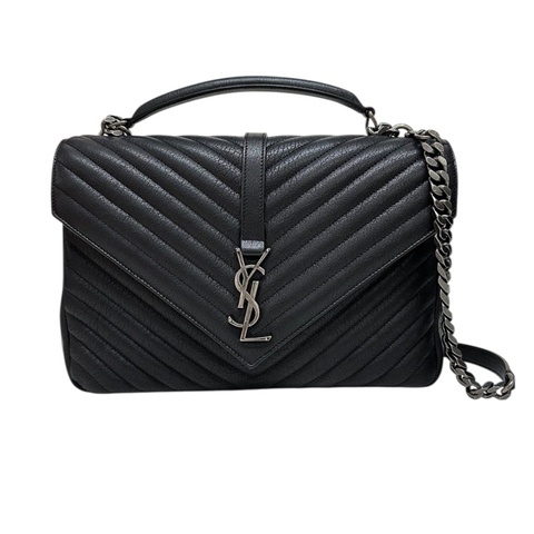 YSL 487212 BRM04 1000 COLLEGE IN QUILTED LEATHER斜孭牛皮鍊袋