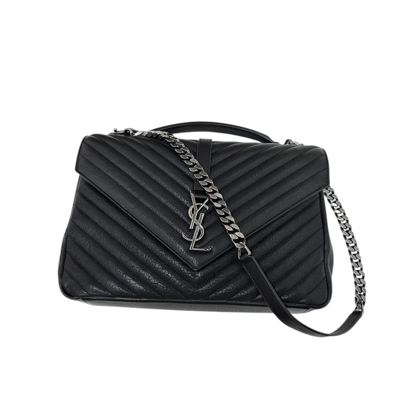YSL 487212 BRM04 1000 COLLEGE IN QUILTED LEATHER斜孭牛皮鍊袋-4