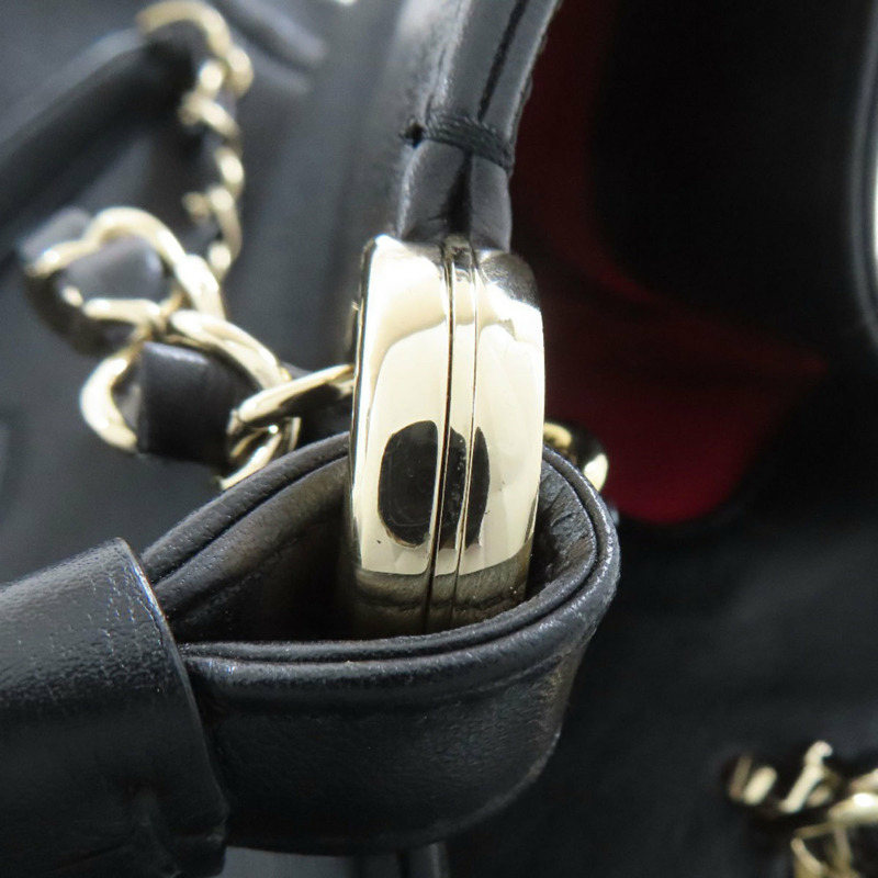 香奈兒 Coco Mark 兩用手提包，小牛皮，女士-16