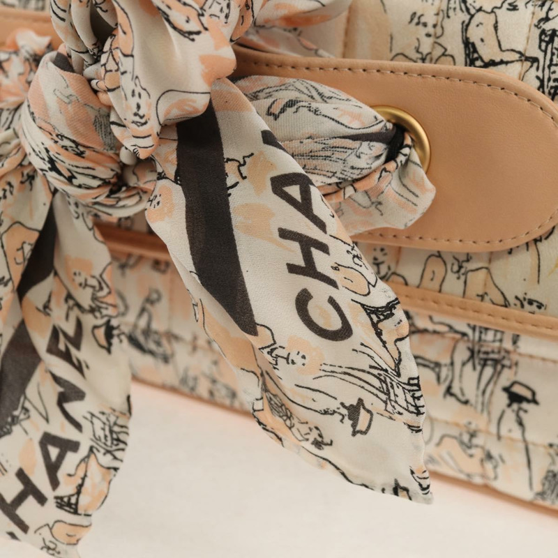 【日本直送】香奈兒 Choco Bar 鏈條肩背包，絲綢粉紅色，金色雙C標誌，正品編號 144881SAV-19