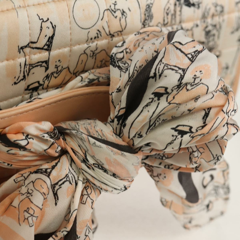 【日本直送】香奈兒 Choco Bar 鏈條肩背包，絲綢粉紅色，金色雙C標誌，正品編號 144881SAV-21