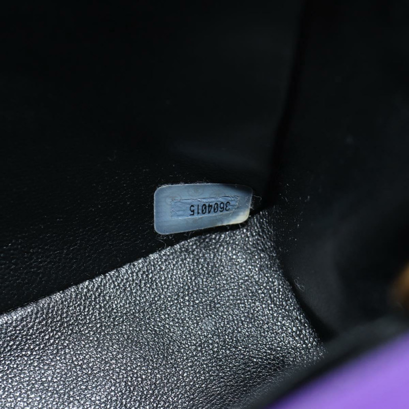 【日本直送】香奈兒 Matelasse 25 鏈條肩背包 尼龍材質 紫色 金色 CC 標誌 Auth 146533SM-9