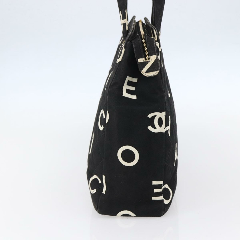 【日本直送】香奈兒 COCO 標誌帆布黑色金色 CC 單背包 正品 gh1268-2