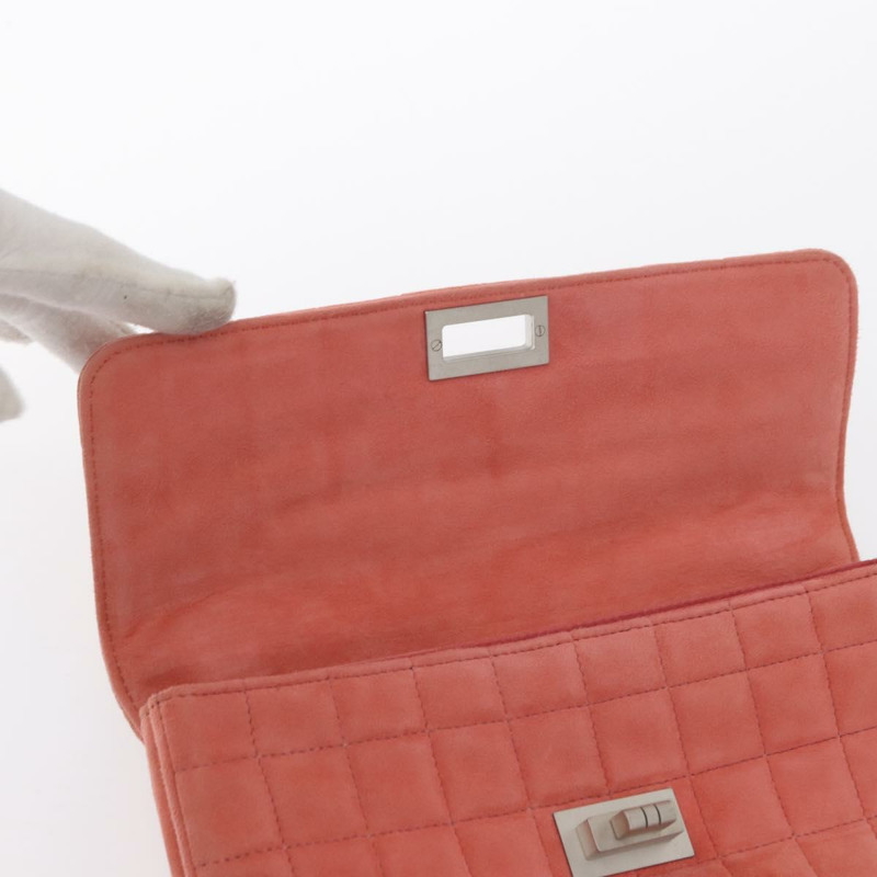 【日本直送】香奈兒 Choco Bar 系列鏈條肩背包 粉紅麂皮 CC 正品 ka046-20