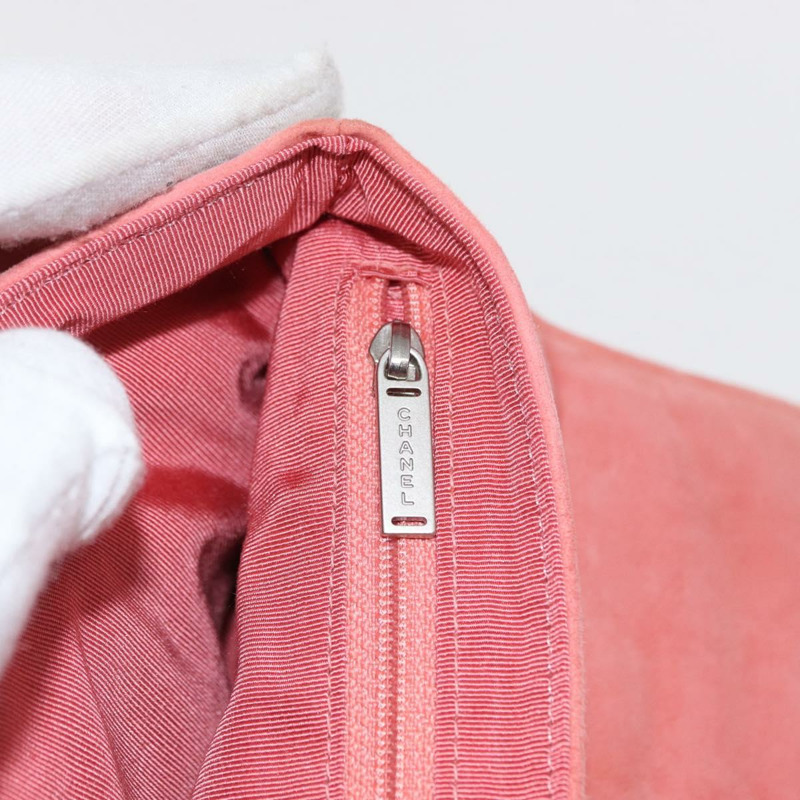【日本直送】香奈兒 Choco Bar 系列鏈條肩背包 粉紅麂皮 CC 正品 ka046-26