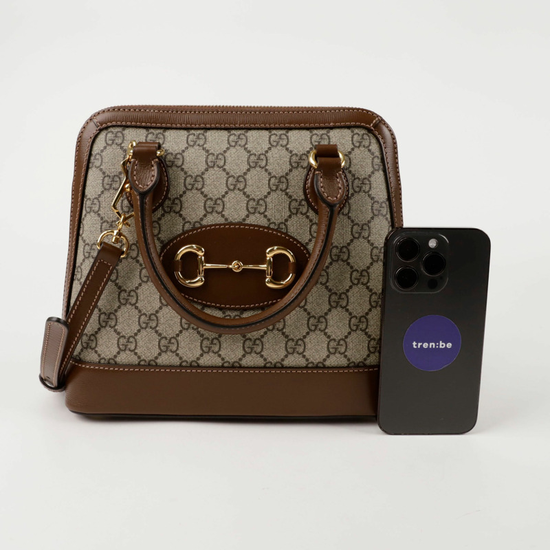 【包稅】GUCCI Horsebit 1955 小號手提單肩包-6