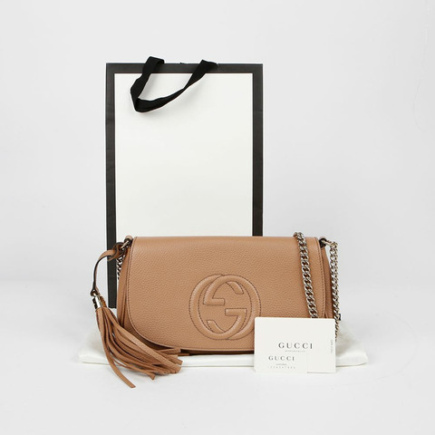 GUCCI Soho 流蘇單肩斜背包 536224