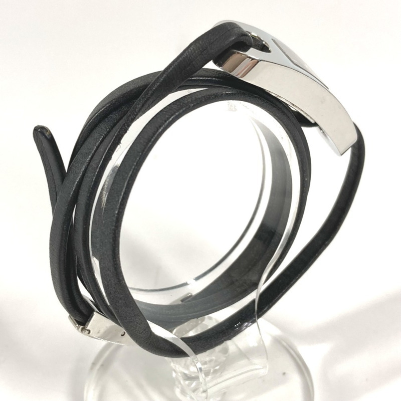 GUCCI 6100L 女士手鐲腕錶，飾有品牌標誌，不鏽鋼錶殼，銀色。-5