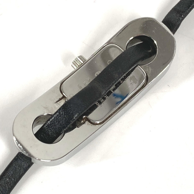 GUCCI 6100L 女士手鐲腕錶，飾有品牌標誌，不鏽鋼錶殼，銀色。-9