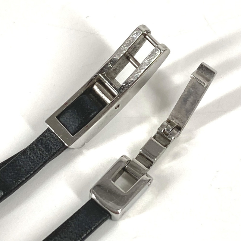 GUCCI 6100L 女士手鐲腕錶，飾有品牌標誌，不鏽鋼錶殼，銀色。-14