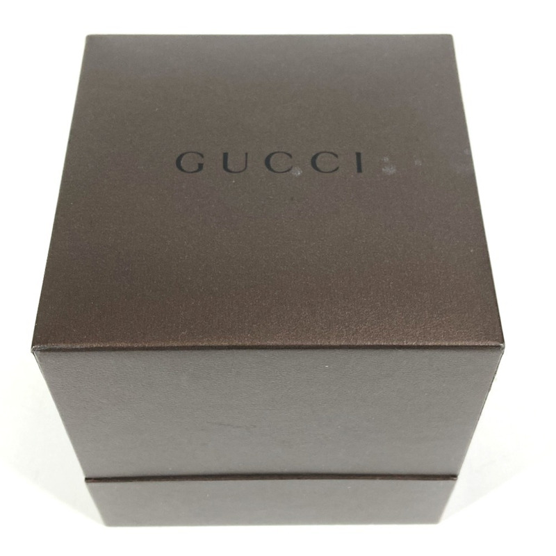 GUCCI 6100L 女士手鐲腕錶，飾有品牌標誌，不鏽鋼錶殼，銀色。-17