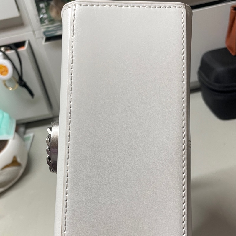 二手 MJ MARC JACOBS St Marc 鏈環LOGO牛皮手提/斜背兩用包-7