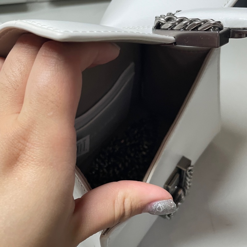 二手 MJ MARC JACOBS St Marc 鏈環LOGO牛皮手提/斜背兩用包-8