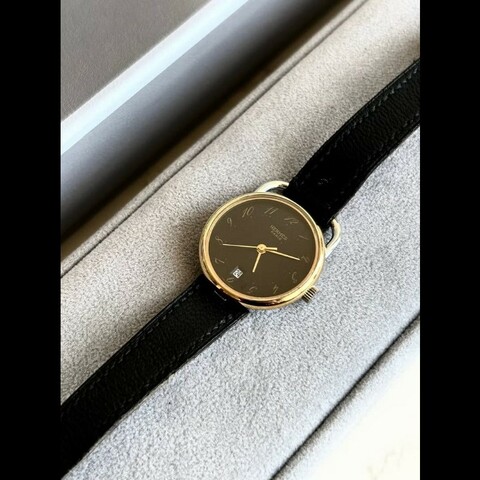 【LA LUNE】絕版古董錶 Hermes Arceau 二手男女裝皮革錶帶 手錶 腕錶 中古
