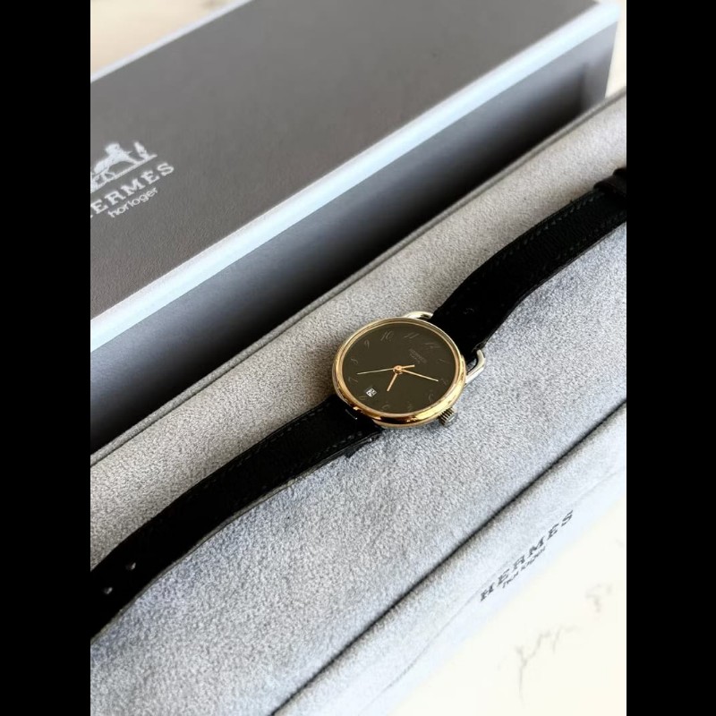 【LA LUNE】絕版古董錶 Hermes Arceau 二手男女裝皮革錶帶 手錶 腕錶 中古-3