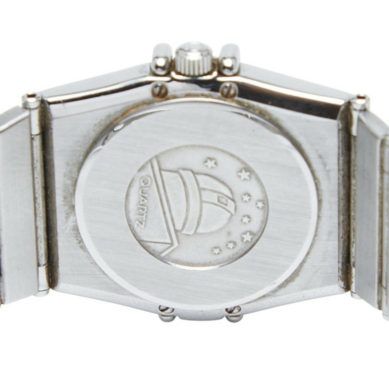 歐米茄星座系列石英腕錶，銀色錶盤，不鏽鋼錶殼，女款-3