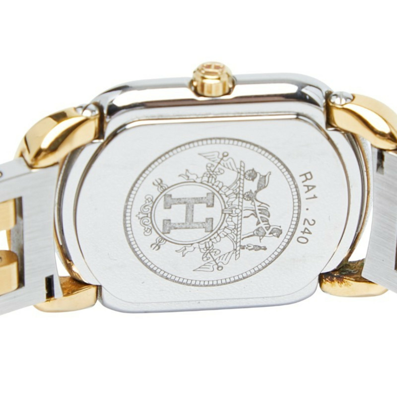 愛馬仕 Rallye RA1.240 石英錶 米色錶盤 不鏽鋼鍍層 女士腕錶-3