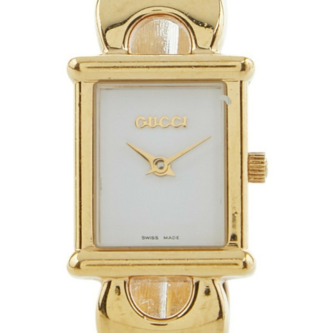 Gucci 1800L 石英腕錶，白色錶盤，不鏽鋼錶殼，女款