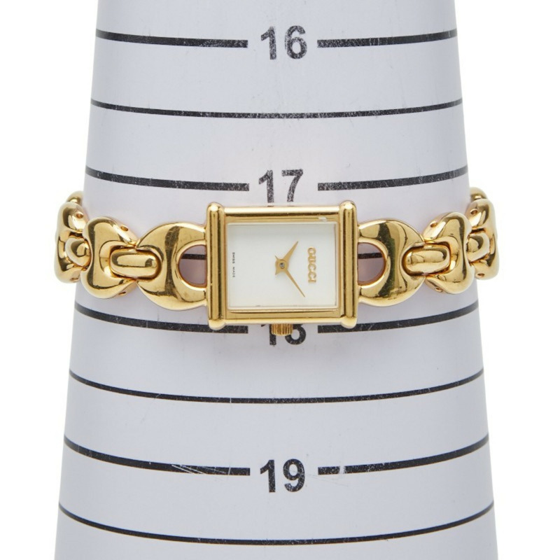 Gucci 1800L 石英腕錶，白色錶盤，不鏽鋼錶殼，女款-6