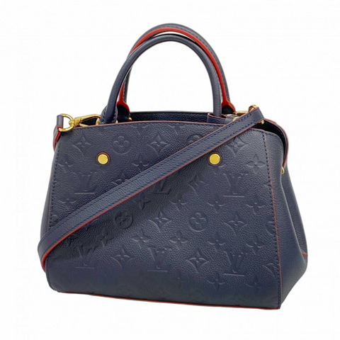 路易威登 Monogram Empreinte Montaigne BB 手提包 M42747 Marine Rouge 女式 2-Way 包