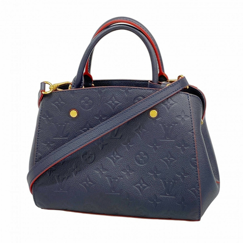 路易威登 Monogram Empreinte Montaigne BB 手提包 M42747 Marine Rouge 女式 2-Way 包-0