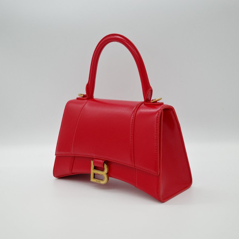 Balenciaga 巴黎世家 紅色 hourglass bag 沙漏包 手提包 斜背包 兩用包-1