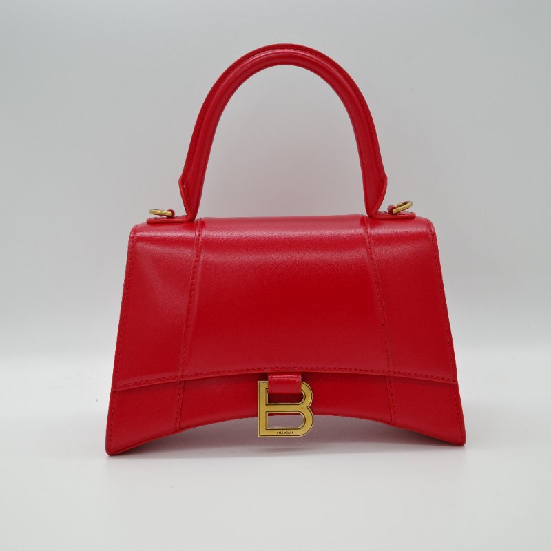 Balenciaga 巴黎世家 紅色 hourglass bag 沙漏包 手提包 斜背包 兩用包-2