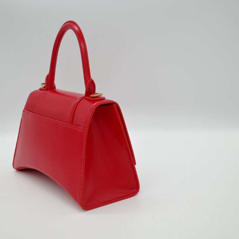 Balenciaga 巴黎世家 紅色 hourglass bag 沙漏包 手提包 斜背包 兩用包-4