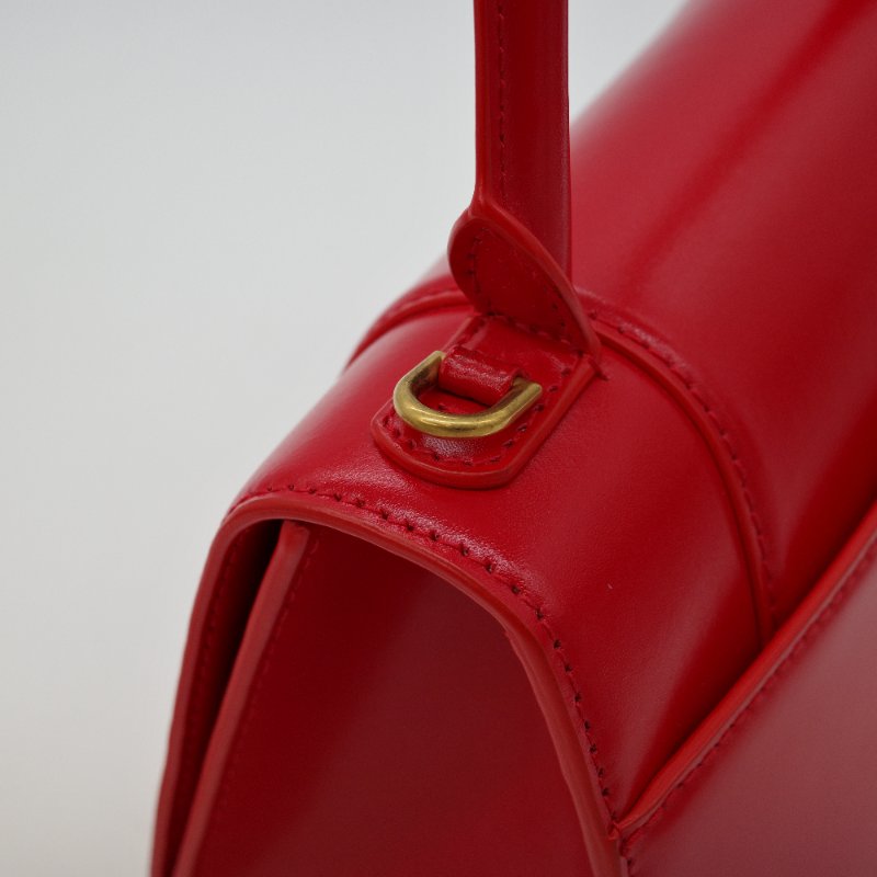 Balenciaga 巴黎世家 紅色 hourglass bag 沙漏包 手提包 斜背包 兩用包-6